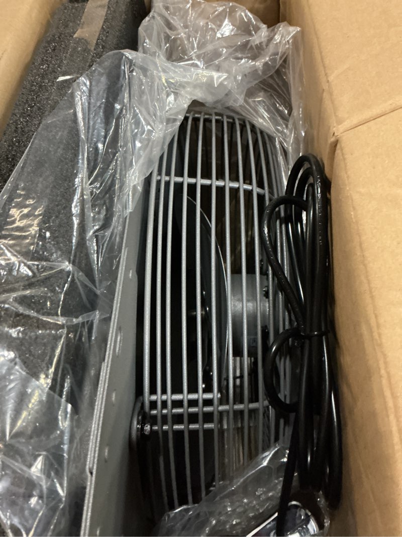 Condition photo showing New/Like New for hon&guan 14 inch shutter exhaust fan with stepless speed controller, 882 cfm high airflow, 1600 rpm wall vent fan, automatic gravity shutters, easy install for garage, shed & greenhouse, gunmetal gray gray 14 inch