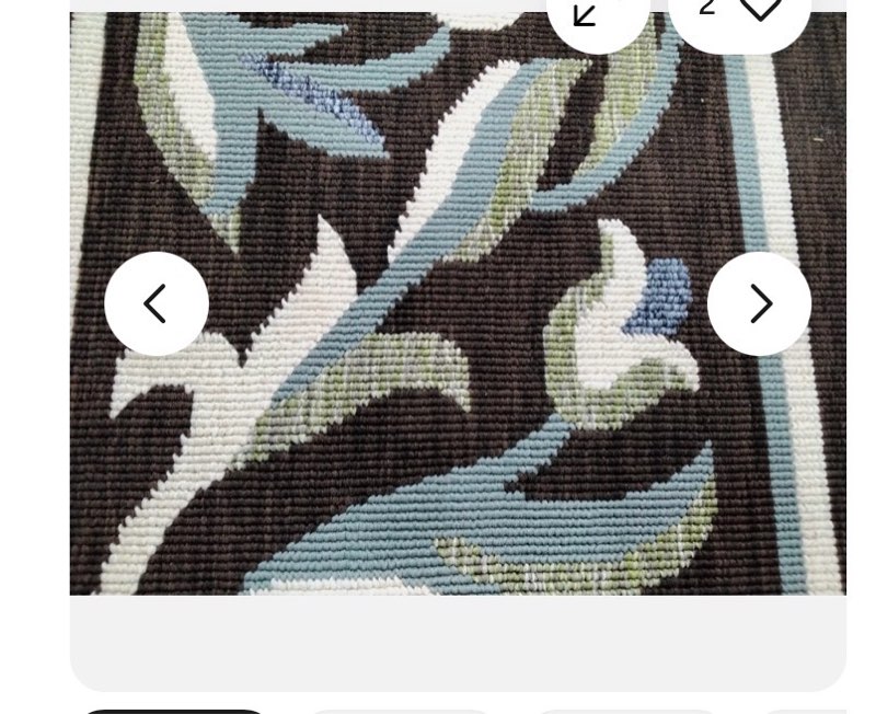 CHOCOLATE / AQUA 8' X 11' Back Stain Rug, Reduced Price 1172742641 VER011-0623-8(similar)