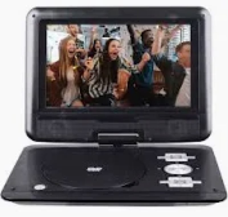 onn 480p Portable DVD Player Kit, 100093889, Black
