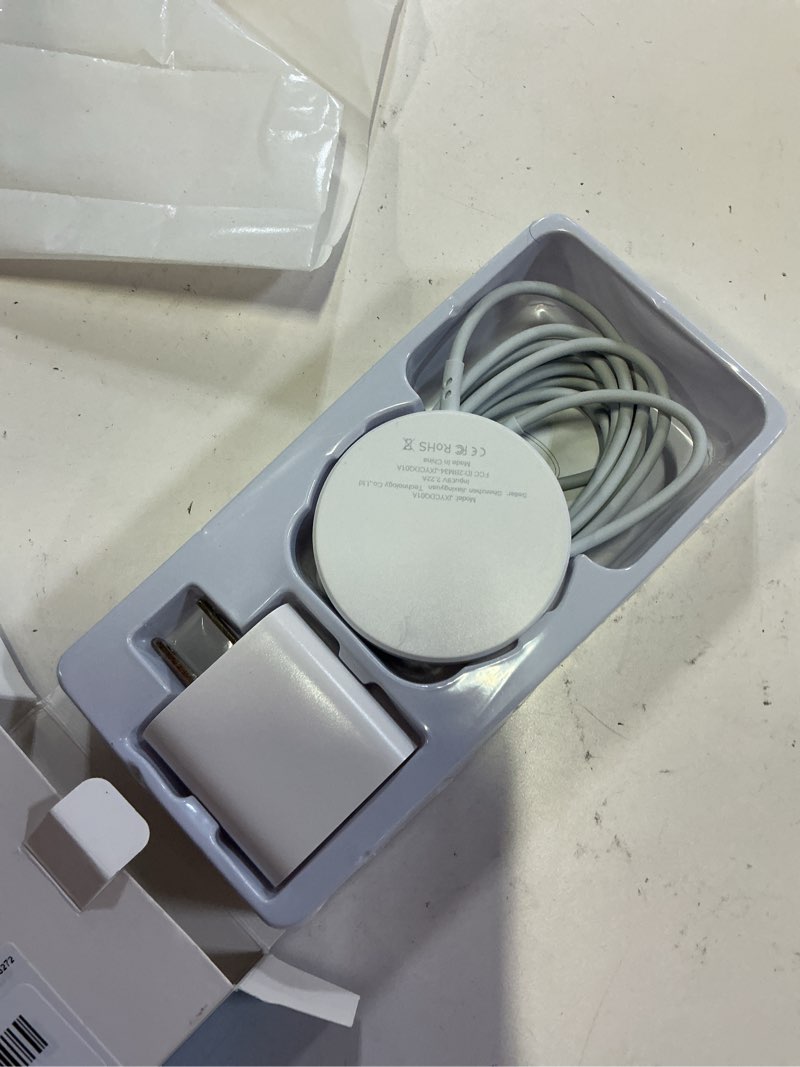 Condition photo showing As Is for [apple mfi certified]magnetic wireless charger apple mag safe charger,15w 6ft fast wireless charging pad for appleiphone 16 pro max/16 pro/16 plus/15 pro max/14/13/12/airpods3/2/pro/pro2,charging pad