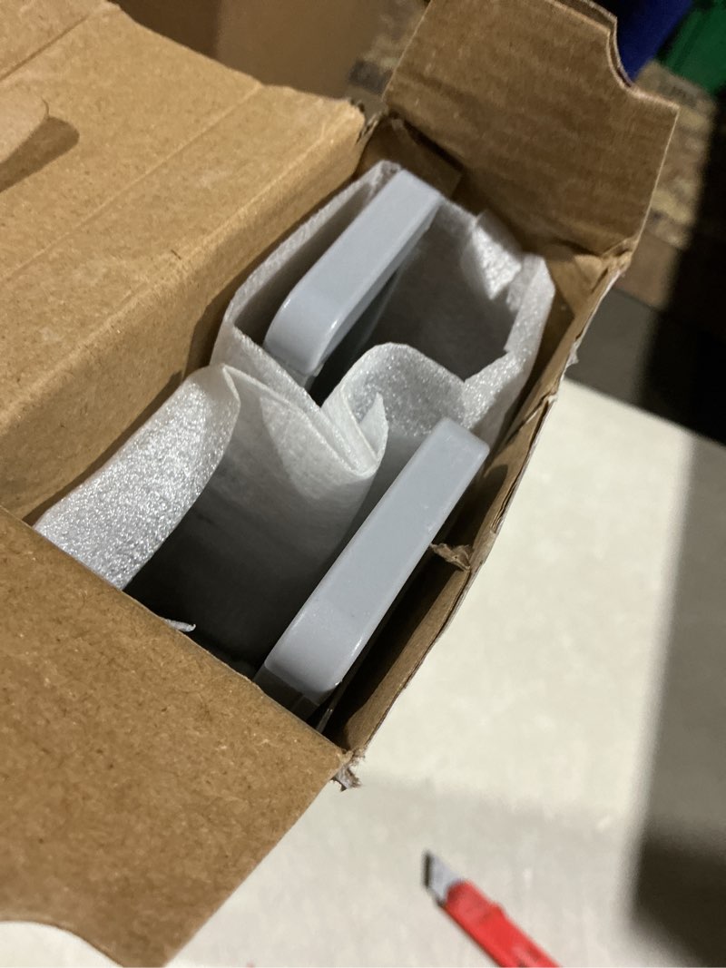 Condition photo showing As Is for reliahom Broom Holder Wall Mount, 2 Pack 5 Racks with 4 Hooks Silver - Mop Storage Tool Racks, Broom Hanger Tool Organizer for Garage, Kitchen, Garden, Laundry Room Silver 2 Pack 5R4H