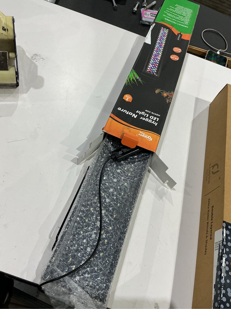 Condition photo showing As Is for hygger advanced led aquarium light with timer, 24/7 lighting cycle & diy mode, full spectrum fish tank light for 24-30 in freshwater planted tank 24"- 30"