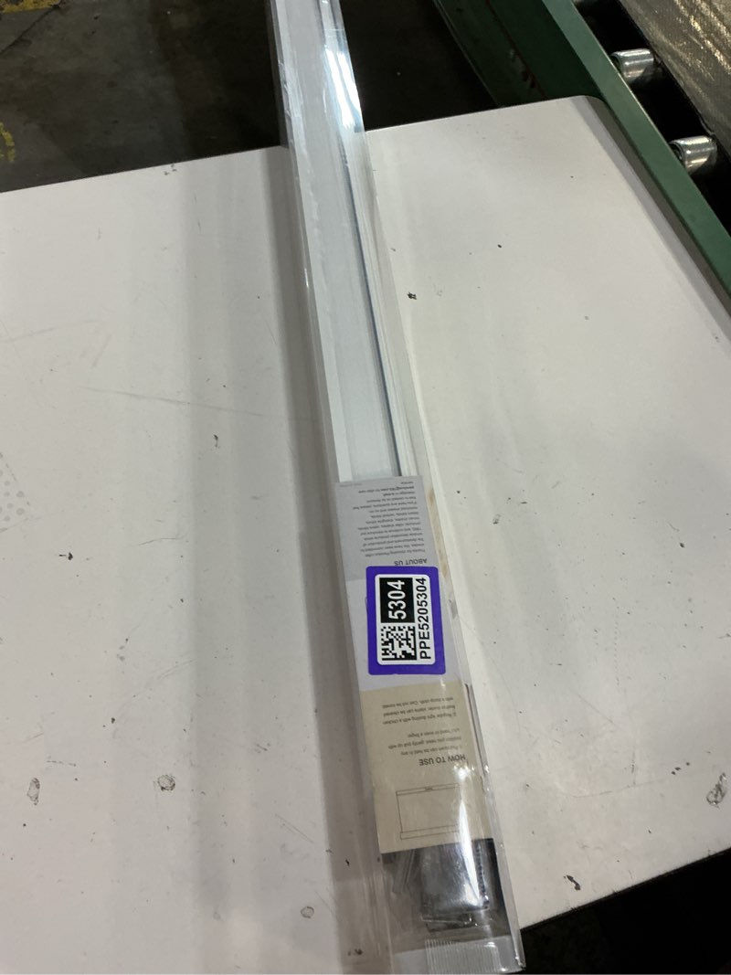 Condition photo showing New/Like New for lazblinds no tools no drill 1" vinyl mini blinds, cordless blinds for windows, light filtering horizontal window blinds & shades, 48" w x 64" h, white cordless-white 48" w × 64" h