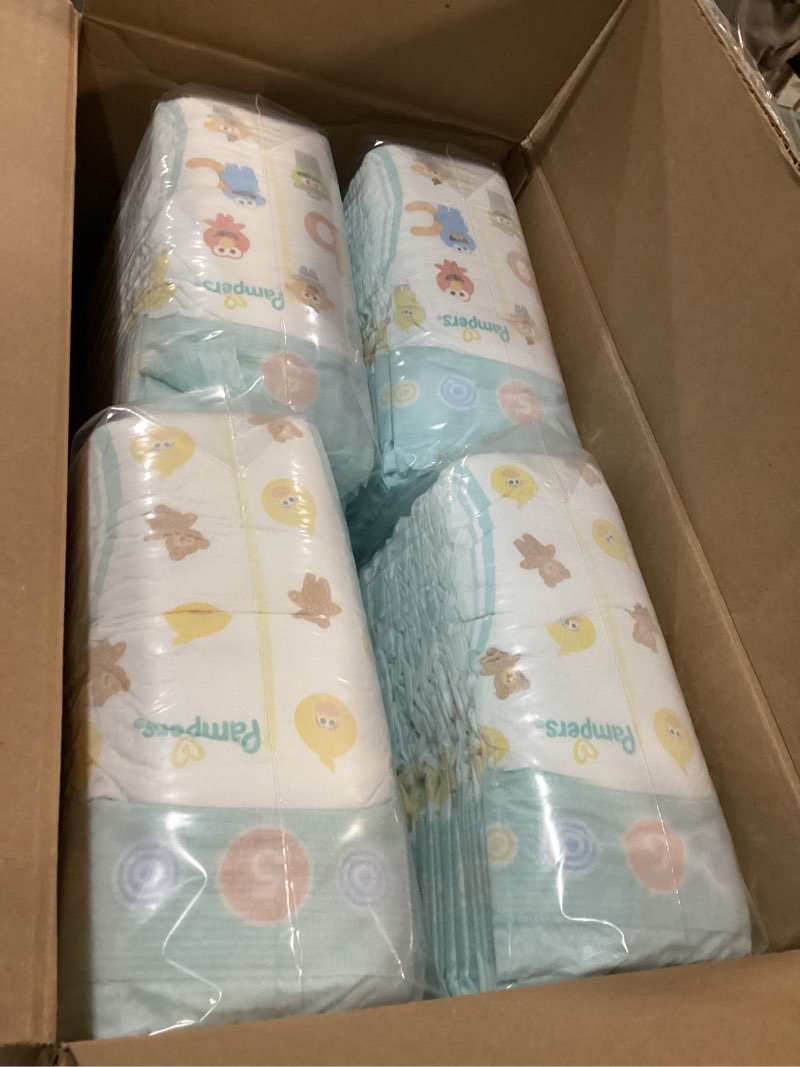 Condition photo showing New/Like New for Pampers Diapers - Baby Dry - Size 5, 164 Count, Absorbent Disposable Infant Diaper (Packaging May Vary) Size 5 164
