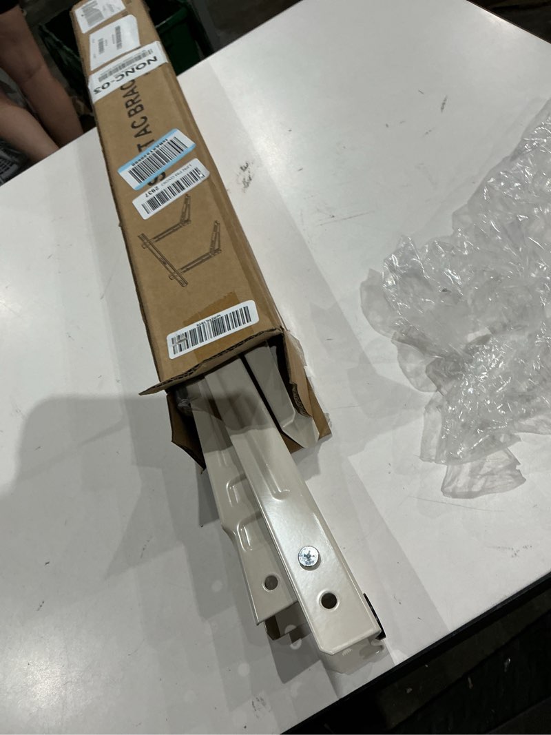 Condition photo showing As Is for mini split mounting bracket with crossbar for mini-split ac 7000 btu to 12000 btu 7000-12000 btu
