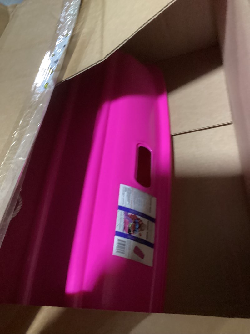 Condition photo showing Good Condition for Slippery Racer Downhill Xtreme Flexible Adults and Kids Plastic Toboggan Snow Sled for up to 2 Riders with Pull Rope and Handles 1 PACK BLUE