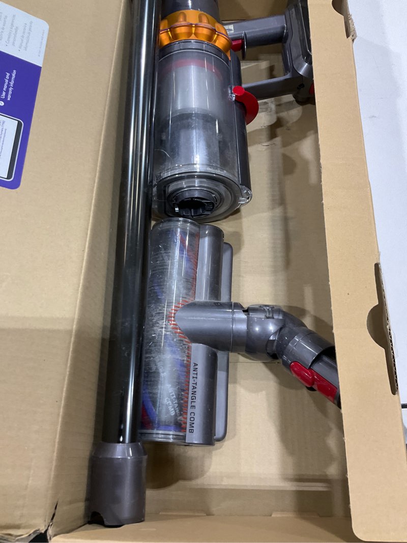 Condition photo showing As Is for Dyson V8 Plus Cordless Vacuum, Cleans Hard Floors and Carpets, Detangles, Converts to Handheld, 115AW, 2 Power Modes, Up to 40 Minutes¹