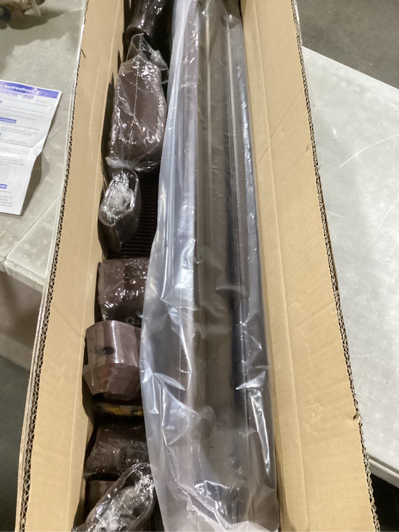 Condition photo showing New/Like New for 4'' width entry wall cover, mini-split line set cover accessories for mini split ac & central ac, brown brown 4" width