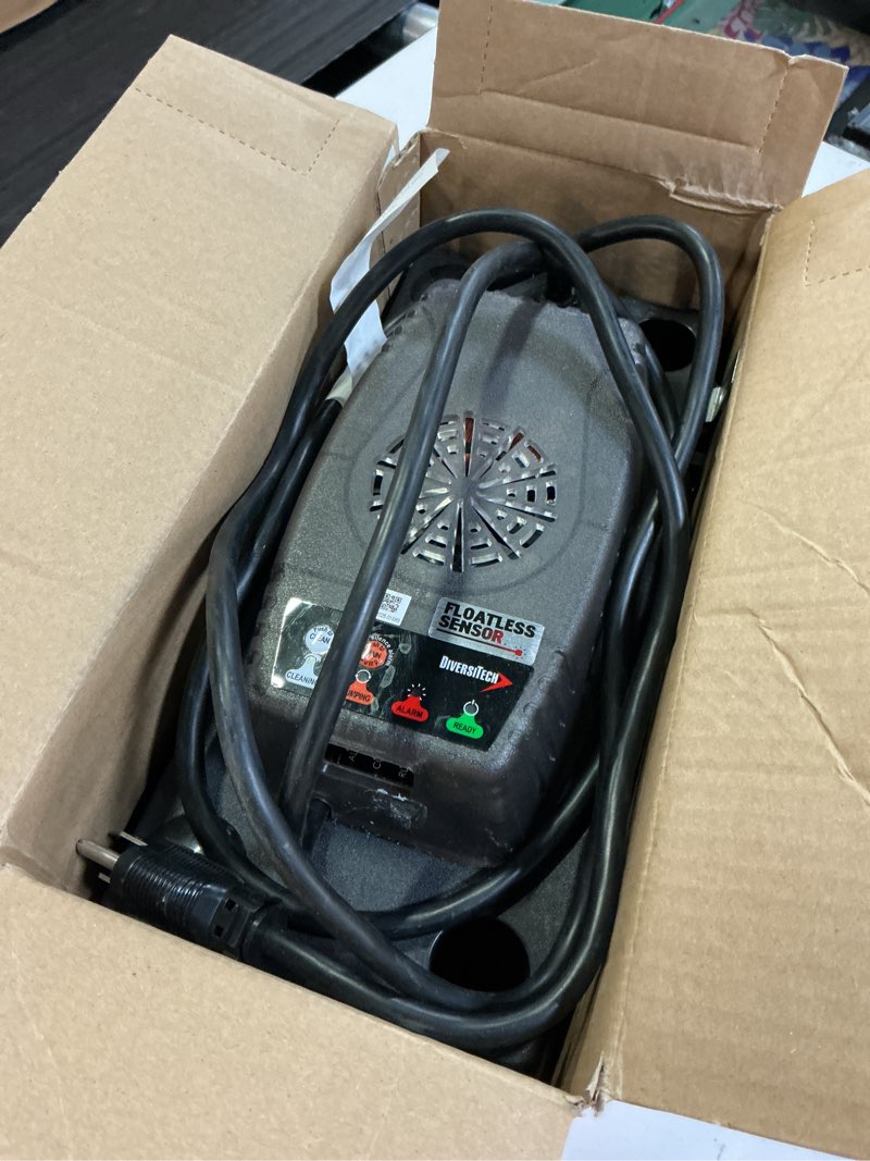 Condition photo showing As Is for diversitech 120-volt thermoplastic condensate pump