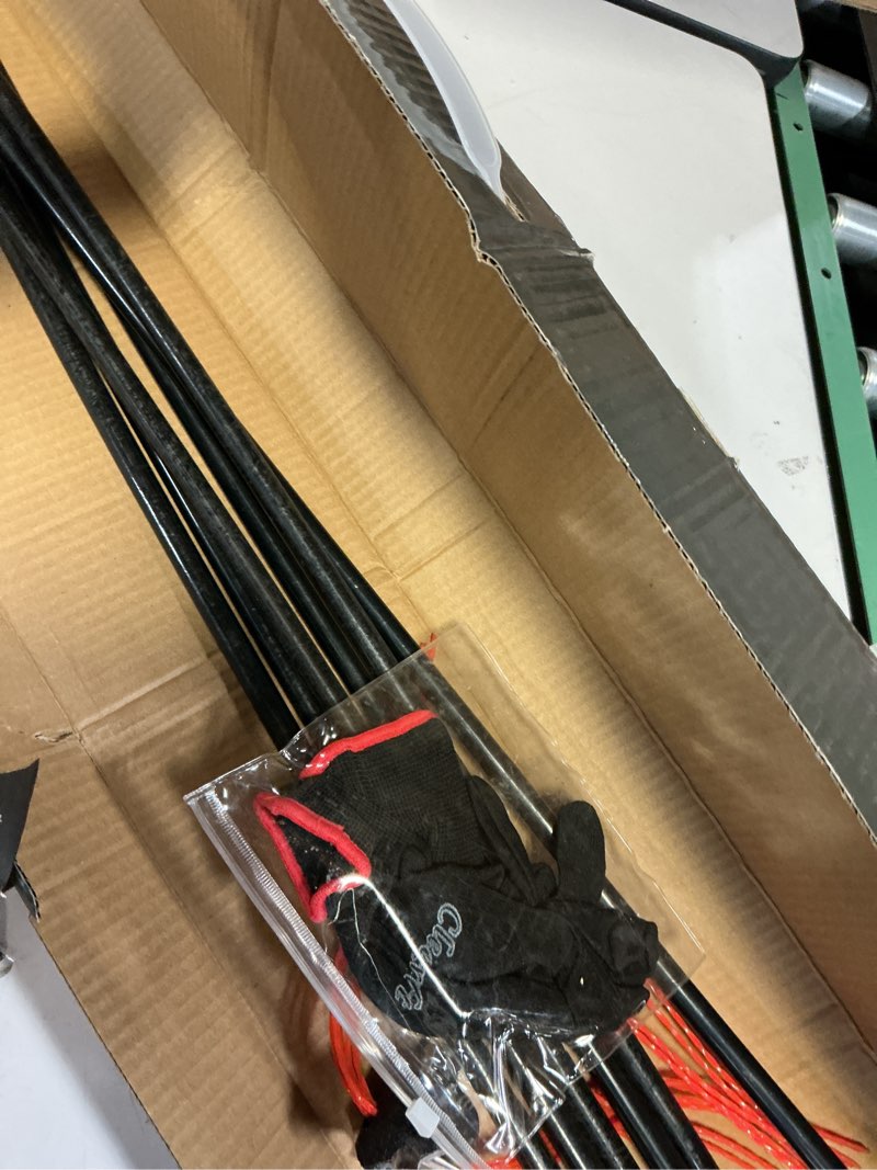Condition photo showing As Is for 30 Feet Chimney Sweep Kit, Chimney Cleaning Kit with 9 Flexible Black Chimney Rods, Chimney Brush for Sweeping Fireplace, Rotary Chimney Cleaning System Driven by Drill Black 30 Feet