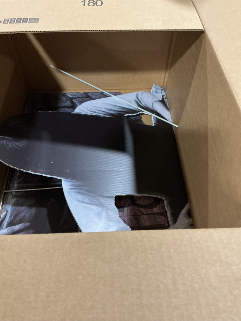 Condition photo showing As Is for Roowest 3 Pcs Large Halloween Decorations Outdoor Yard Sign, 27 Inch Yard Signs with Stakes Halloween Rip Residual Limbs Lawn Decor for Graves Haunted House Holiday Party Props Supplies