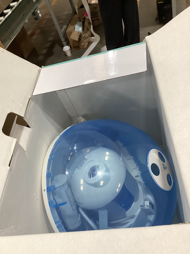 Condition photo showing As Is for DENFANY Hair Steamer, 2 in 1 Hair and Face Steamer for Natural Hair with UV Ozone, Face Steamer Hair Humidifier Moisturising Hydration System Sprayer for Personal Care Use at Home and Salon Light Blue