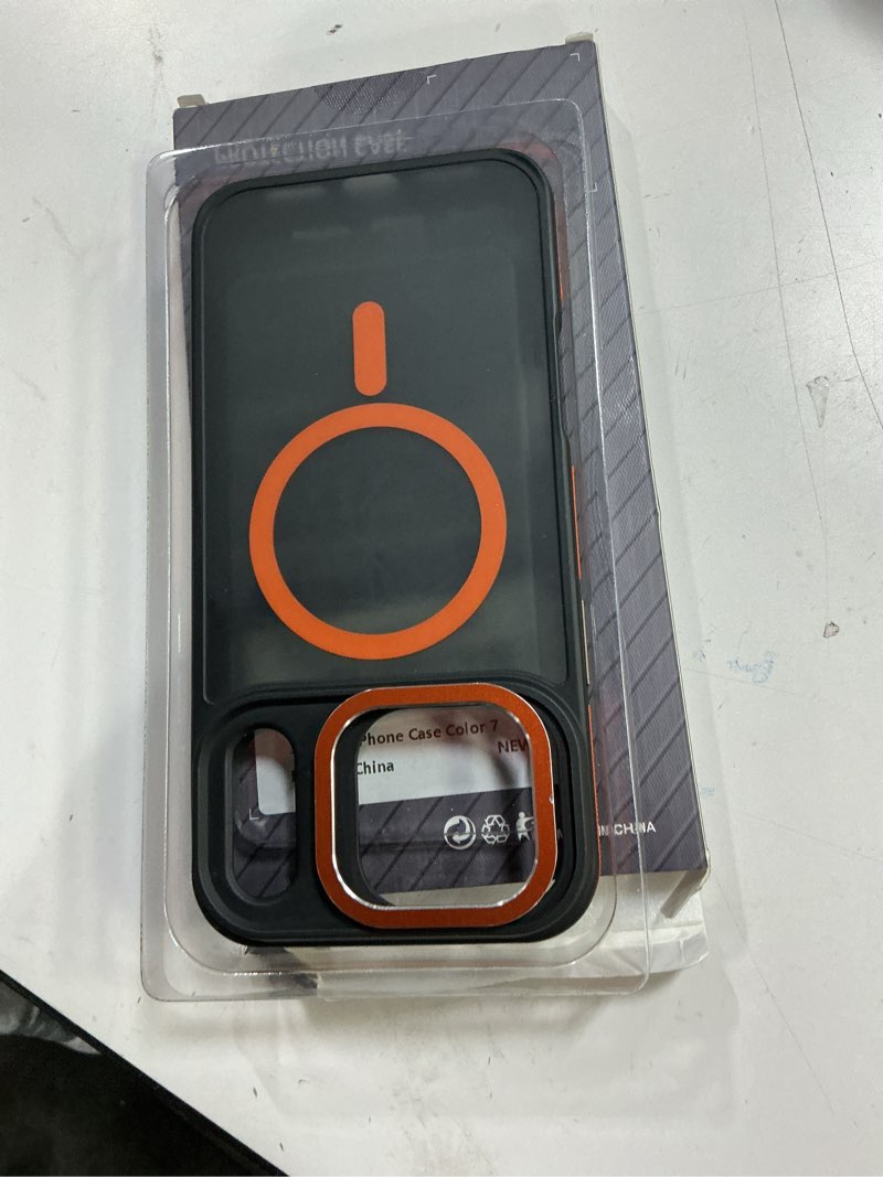 Condition photo showing Good Condition for Magnetic 3 in 1 for iPhone 17 Pro Max Case, [Omni-Directional Protection] with 1x Screen Protector + 1x Camera Cover, [Seamless Work with Magsafe] Protective Case for iPhone 17 Pro Max Cosmic Orange iPhone 17 Pro Max 6.9" Orange