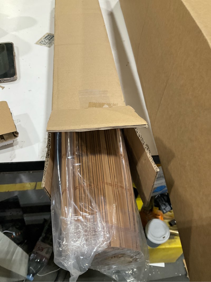 Condition photo showing Good Condition for CHICOLOGY Bamboo Roman Shades - Customer Favorite Light Filtering Blinds for Windows, Premium Quality, Ideal for Home, Squirrel Brown, 24" W X 74" H 24"W x 74"H Squirrel