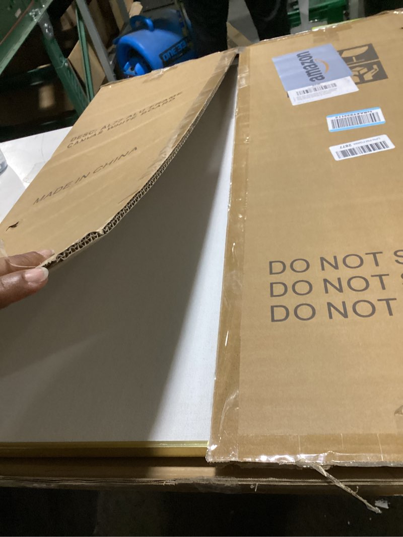 Condition photo showing As Is for (similar to )ghent 4 x 5 porcelain magnetic whiteboard, aluminum frame, 1 marker, 1 eraser, made in the usa (m1-45-4)