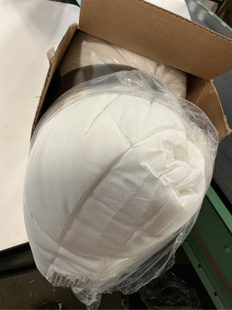 Condition photo showing As Is for Nuzzle Cooling Adjustable Pillow Queen Size for Side Sleepers, Luxury Bed Pillow Hotel Collection - Best Adjust Height Soft Firm Pillow for Back, Stomach or Side Sleepers Queen SIze (Set of 1) White