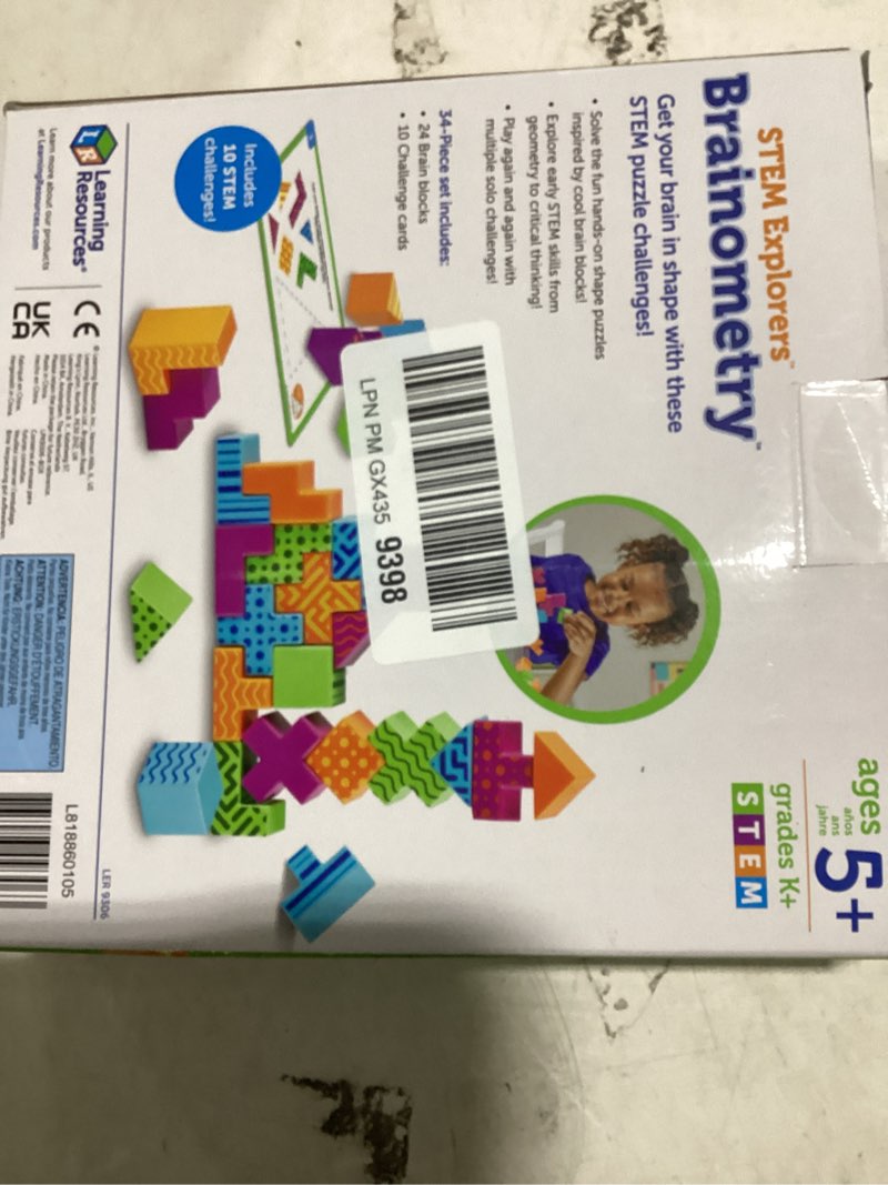 Condition photo showing Good Condition for learning resources stem explorers brainometry - 3d puzzle games for kids, kids travel games, brain teaser puzzles, pattern memory game, brain game toys, classroom toys, 5 year old boy and girl gifts single
