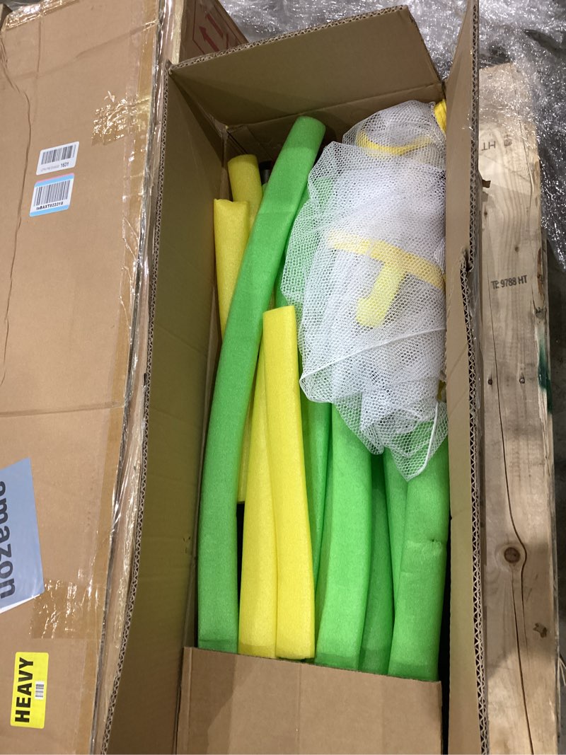 Condition photo showing As Is for 55" Trampoline for Kids, 440lbs Capacity Indoor & Outdoor Toddler Trampoline, Gifts for Boys & Girls Avocado