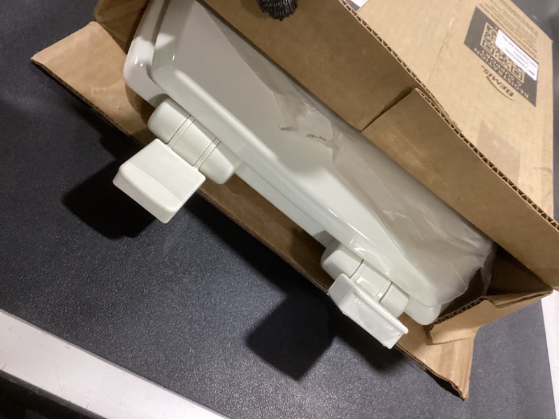 Condition photo showing Good Condition for Mayfair Cassel Slow Close Toilet Seat, Easy Clean, Non Slip Premium Wood Seat, Easy Install, Made in USA, Round, Biscuit Seat Round