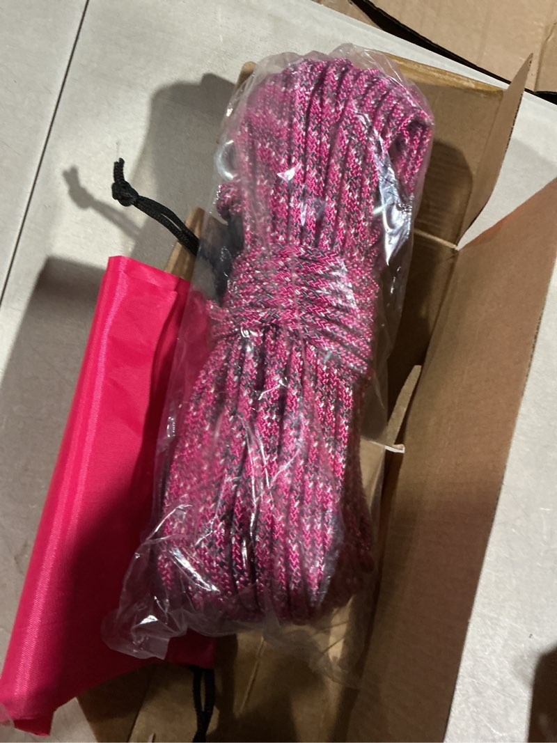 Condition photo showing Good Condition for dog tie out cable for camping - 100ft dog runner for yard - portable trolley system for large small dogs outside pink pink 100ft