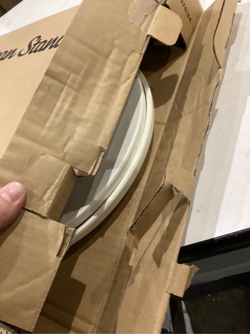 Condition photo showing As Is for american standard 5321a65ct.222 champion slow-close elongated toilet seat, linen