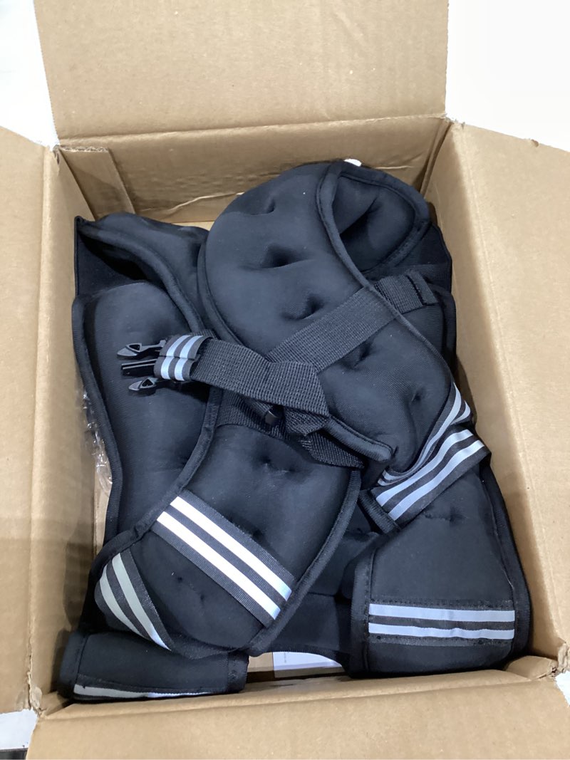 Condition photo showing Good Condition for zelus weighted vest, 6lb/8lb/12lb/16lb/20lb/25lb/30lb weight vest with reflective stripe for workout, strength training, running, fitness, muscle building, weight loss, weightlifting