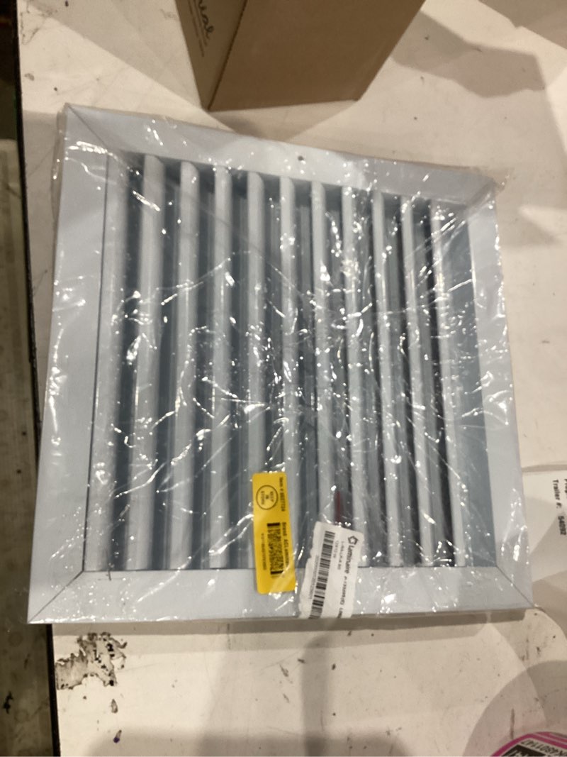 Condition photo showing Good Condition for aclaminaire 12-in x 12-in aluminum white sidewall/ceiling grille