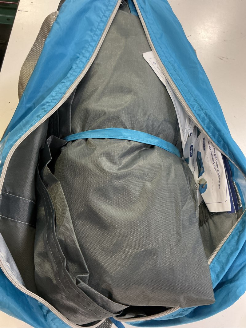 Condition photo showing Good Condition for gorich beach tent sun shelter for 3/4/6/8/10 person with upf 50? uv protection, lightweight & easy setup beach shade canopy, portable beach shade tent beach cabana blue 4 person