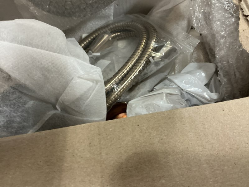 Condition photo showing Good Condition for delta faucet albion 14 series single-handle shower faucet, gold shower trim kit with 4-setting in2ition 2-in-1 dual hand held shower head with hose, champagne bronze t142855-cz-i (valve not included)