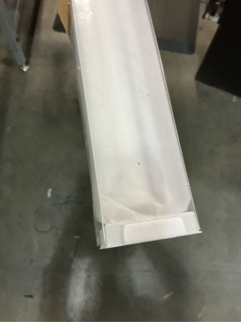 Condition photo showing New/Like New for cordless roller shades blackout blinds for windows room darkening rolled up shades with spring system, uv protection window shades door blinds for home and office (53" w x 72" h, white) 53"w x 72"h white