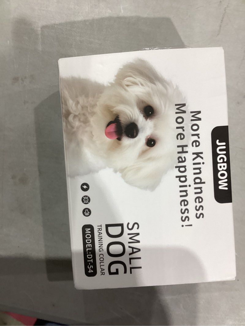 Condition photo showing Good Condition for Jugbow Shock Collar for Small Dogs - 4200FT Dog Training Collar with Remote for 5-30lbs Mini Small Dogs, IPX8-Waterproof Rechargeable E-Collar with Beep (1-9), Vibration(1-3), Safe Shock(0-16) White