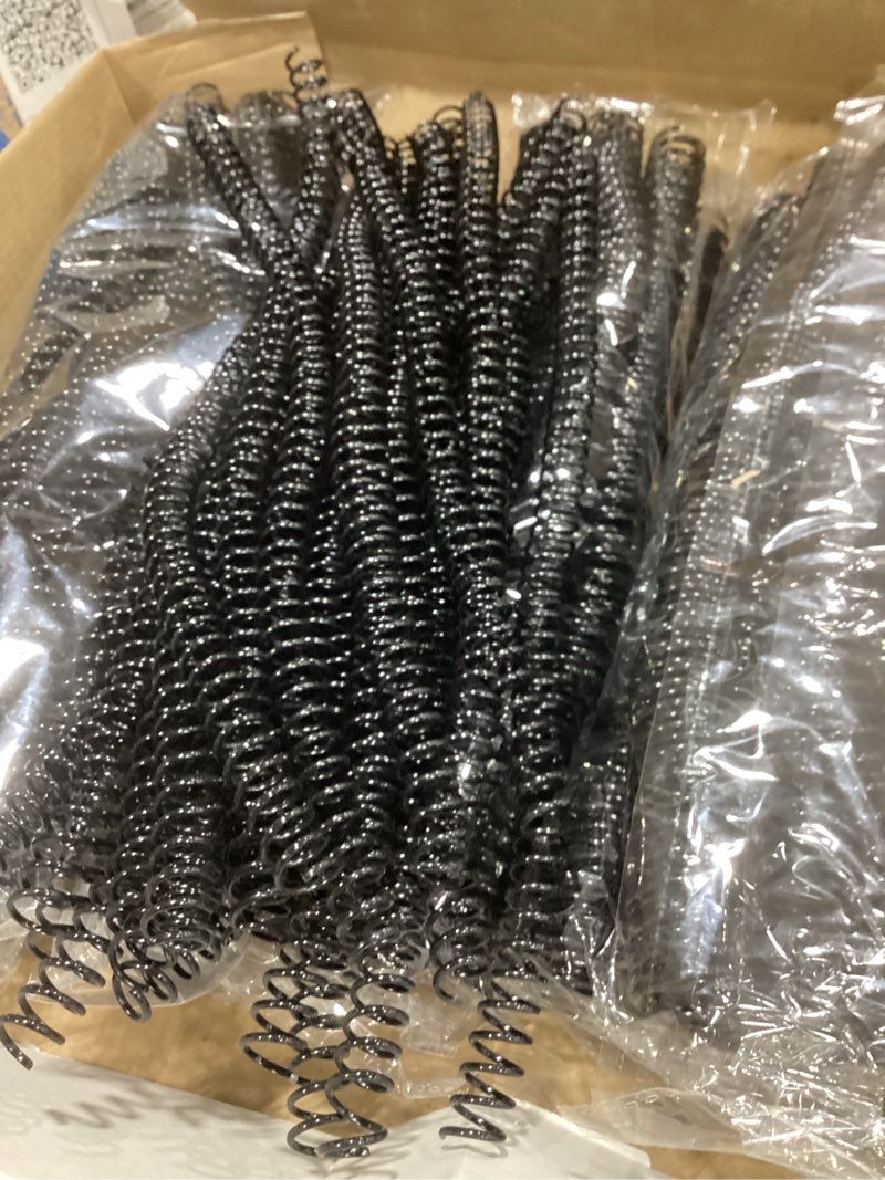 Condition photo showing As Is for 150 pack plastic spiral binding coils,1/4", 5/16", 3/8", 1/2", 5/8", 3/4", 4:1 pitch multi-size pack of 150 1/4 5/16 3/8 1/2 5/8 3/4'' 150pk