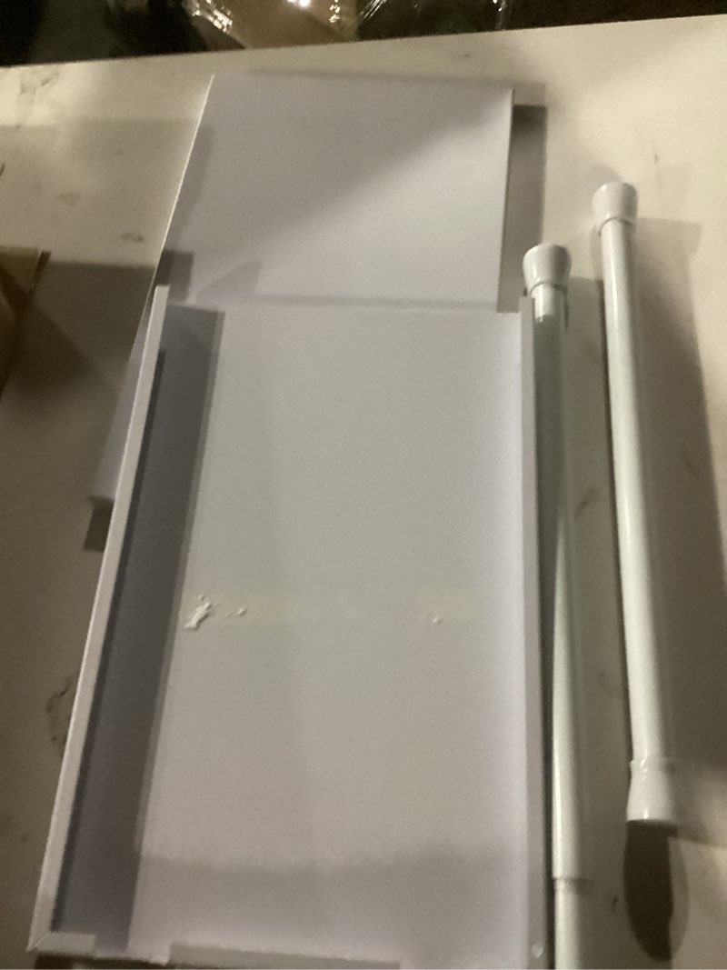 Condition photo showing Good Condition for tnp speaker shelf wall mount - small floating shelf stand w/anti slip for rear wireless speaker - 9" acrylic tiny shelves for smart phones, cameras, mini action figures decor display, (2 pack, white) 9.3 x 4 x 1.2 inches white
