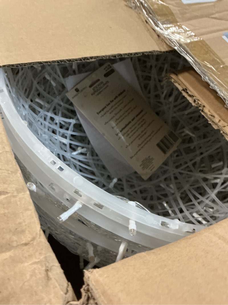 Condition photo showing As Is for Christmas String Lights Outdoors,4 Pack 15.74" Sphere Lights,Ball Tree Garden Globe Lights for Home, Party, Christmas, Porch Patio,Wedding, Garden,Tree Decoration with Plug