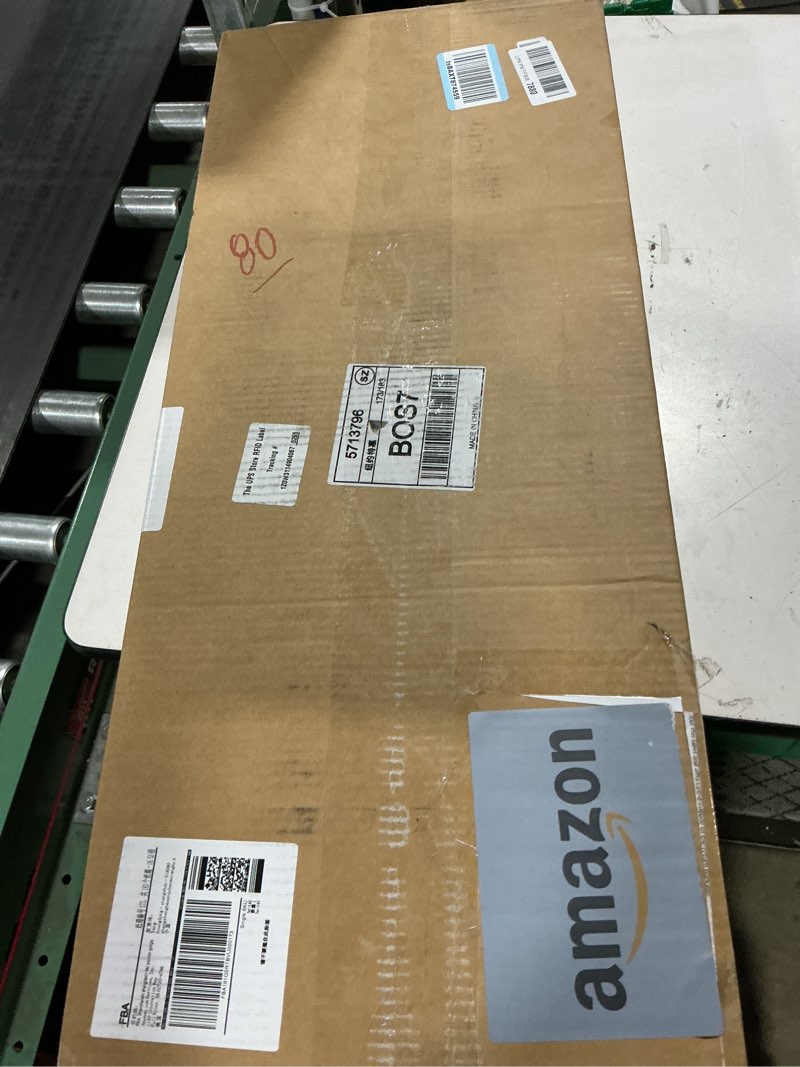 Condition photo showing Good Condition for EAGMAK Heavy Duty Clothes Rack Load 556 LBS, Rolling Clothing Rack With Shelves, Height Adjustable Metal Clothes Hanger with Wheels Portable Wardrobe Organizer Garment Rod for Hanging Clothes (Black) Black 2 Shelves