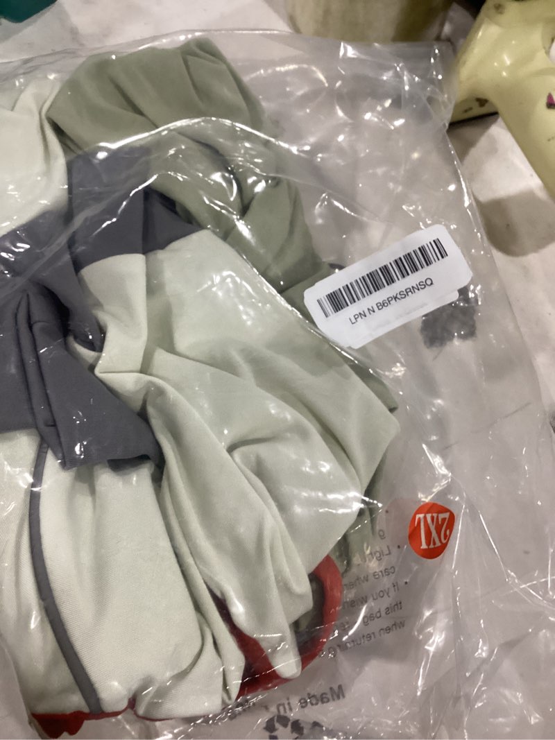 Condition photo showing Good Condition for dog onesie coat - water-repellent & stretchable, dirt-resistant outdoor puppy suit with reflective strips | controls shedding | for small, medium, large dogs (beige, 4xl(weight 50-70 lbs)) beige 4xl(weight 50-70 lbs)