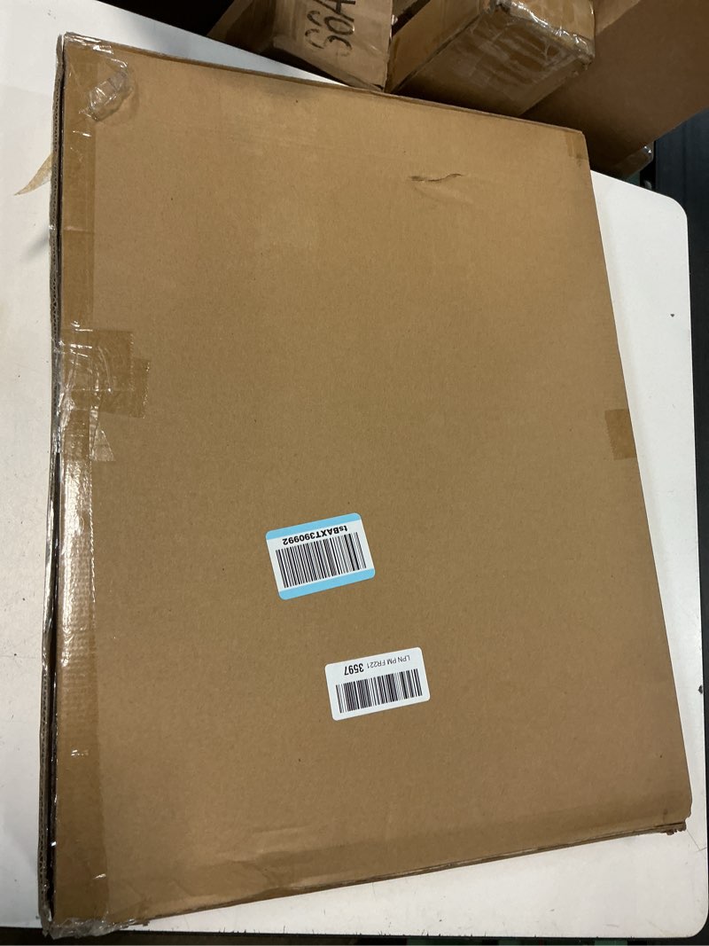 Condition photo showing New/Like New for anbte folding camping table, 36" x 24" portable table adjustable height max 28 inch aluminum folding table with storage net, lightweight, portable handle for travel, outdoor, backyard (black) pure black 36"l x 24"w x 27.5h"