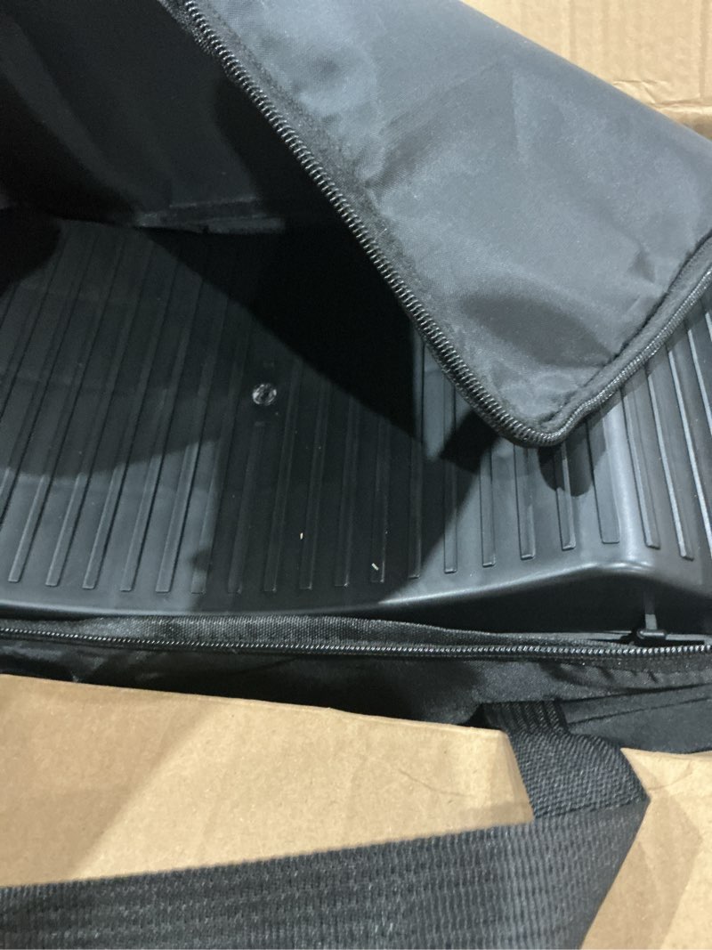 Condition photo showing As Is for (used)(ripped)4pack tire saver ramps for flat spot and flat tire prevention tire cradles set with interlock design plastic car ramps with storage carrying bag for rv,trailer,truck