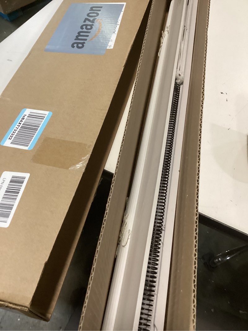 Condition photo showing As Is for LEVOLOR Basics Cordless Light Filtering Faux Wood Blinds, Easy to Install 2” Blinds for Windows, Timeless Look, Fits up to 35” Width and 64” Length, Home Solution for Any Space or Room 35"W x 64"H