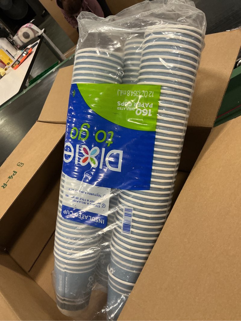 Condition photo showing New/Like New for Dixie 783846 Comfort 12 oz Hot Cups, 1-Pack (160