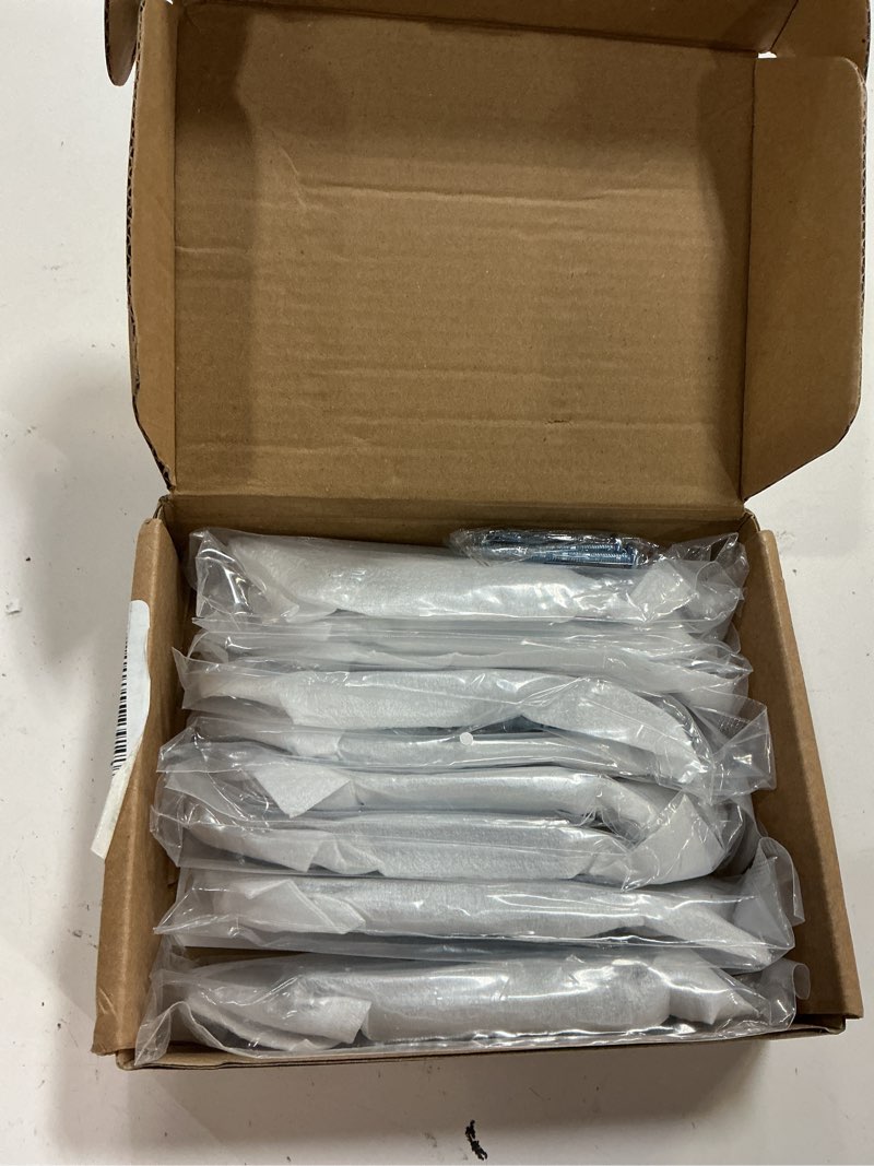 Condition photo showing New/Like New for alzassbg black nickel cabinet pulls and handles 10 pack, al3015as | 3 inch hole center, knurled bar pull, decorative hardware handles, for cabinets and drawers 3" hole center black nickel 10