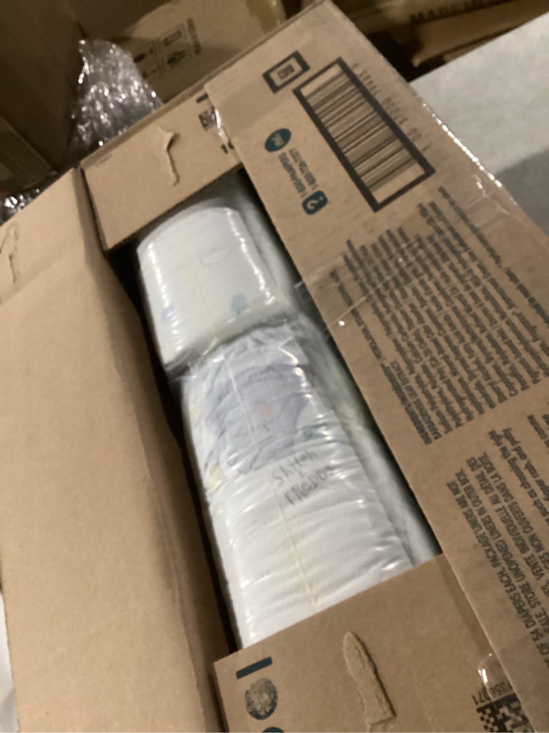 Condition photo showing New/Like New for pampers swaddlers diapers, size 6 (23-44 lbs), 108 count, absorbent, keeps baby dry and comfortable, skin safe disposable baby diaper (packaging may vary) size 6 108