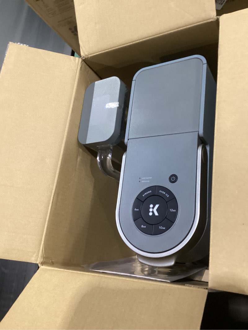 Condition photo showing As Is for Keurig K-Supreme Single Serve K-Cup Pod Coffee Maker, MultiStream Technology, 4 Brew Sizes, 66oz Dual-Position Removable Reservoir, Gray Gray Coffee Maker