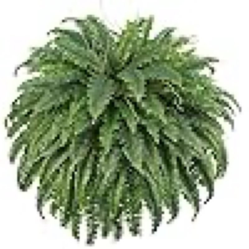 50" Artificial Boston Ferns, Fake Bush Plants, Large Faux Ferns with 96 Fronds for Outdoors Home Decor
