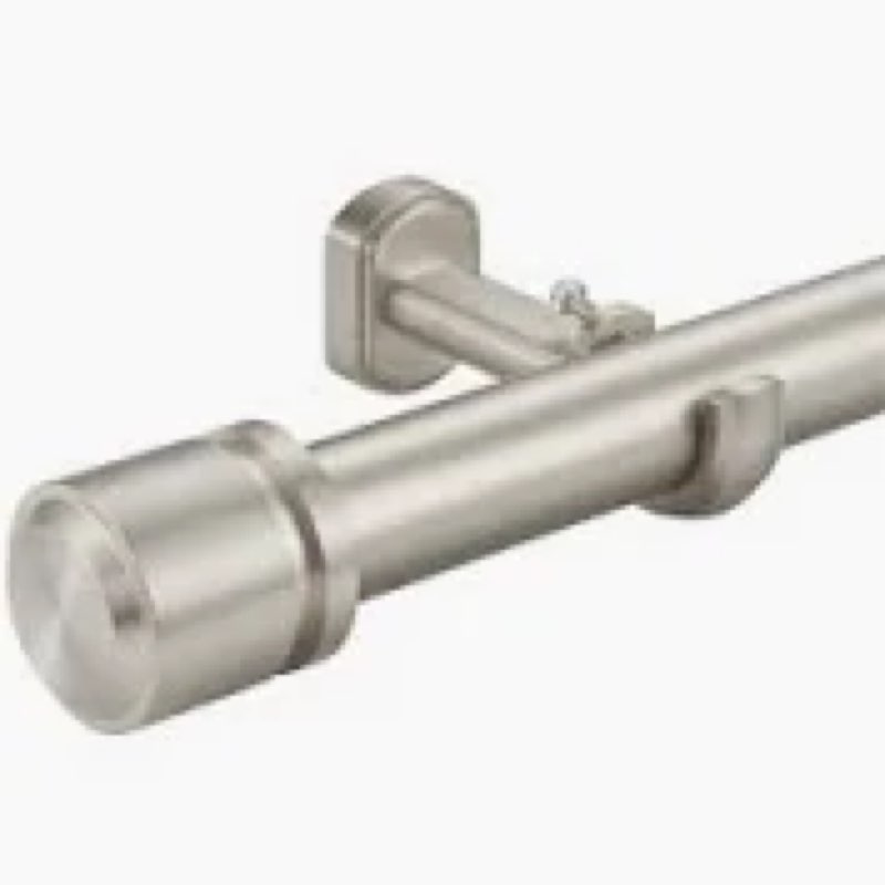 1 1/8 Inch Diameter Curtain Rods 72 to 144 Inches(6-12ft), Telescoping Heavy Duty Large Drapery Rod