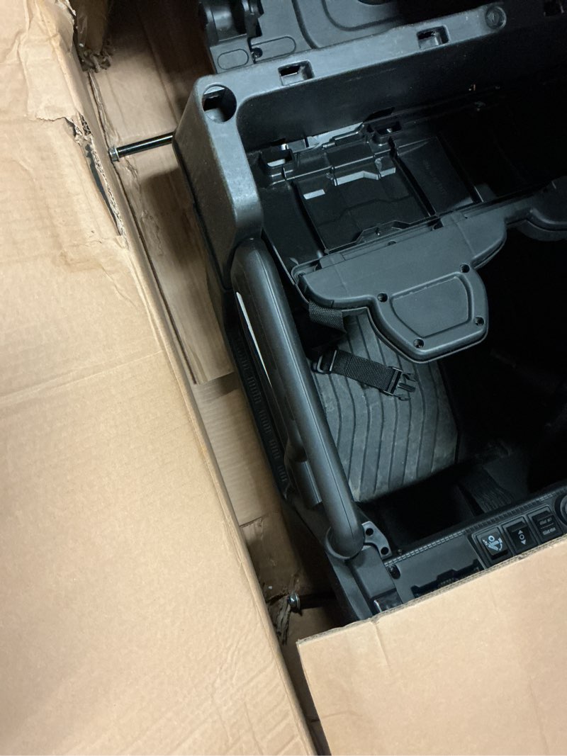 Condition photo showing As Is for (imcomplete)olakids 24v 2 seater ride on dump truck, 4wd 6x6 battery powered kids utv with remote control, 4 x 90w engine, electric dump bed, spring suspension, ride on toys for big kids (azure)