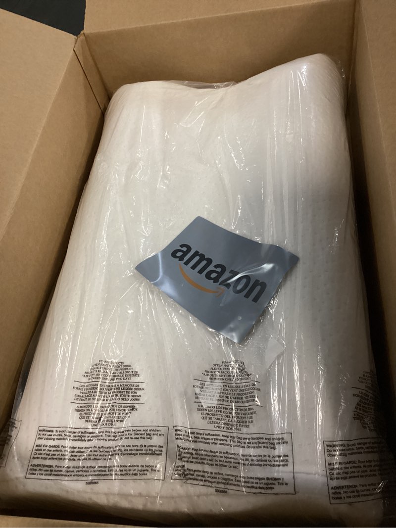 Condition photo showing Good Condition for Sleep Innovations Memory Foam Contour Pillow, Queen Size, Head, Neck, and Shoulder Alignment, Side and Back Sleepers, Medium Support Queen Contour Pillow