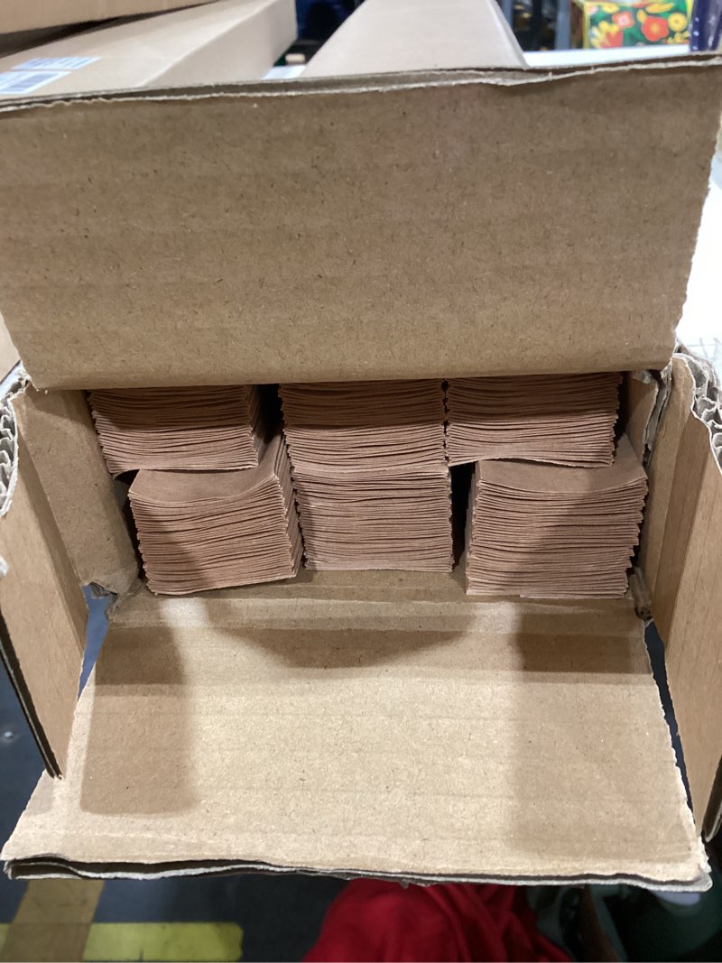 Condition photo showing Good Condition for changshade 6-pack pleated paper temporary shades light filtering cut to size temporary paper blinds for indoor windows of office, bedroom, bathroom, living room, 48" w x 72" h, brown brown 48" x 72"-6pc