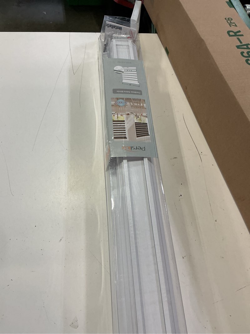 Condition photo showing Good Condition for persilux cordless zebra blinds for windows free-stop roller windows shades (24" w x 72" h, white) dual layer light control for day and night, light filtering sheer shades for home, easy to install 24"w x 72"h white