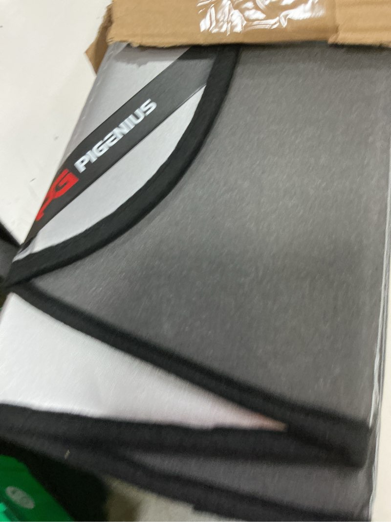 Condition photo showing Good Condition for pigenius windshield sunshade for nissan murano 2019-2024 with camera, premium grey leather finish matte silver for murano 2019-2024 with camera
